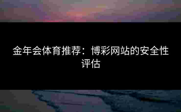金年会体育推荐：博彩网站的安全性评估